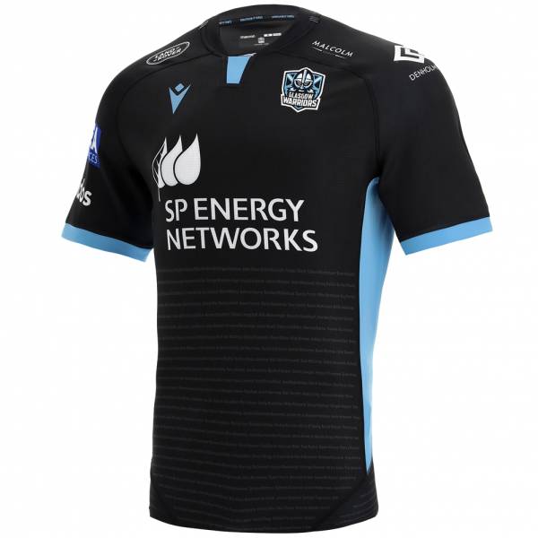 Glasgow Warriors macron Heren Rugbyshirt 58537121 zwart M