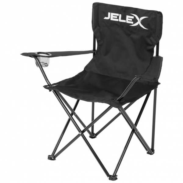 JELEX Expedition Sedia da campeggio nero