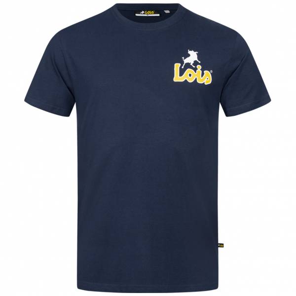 Lois Jeans Small Logo Herren T-Shirt 4E-LTSM-SL-Navy