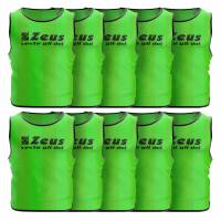 Zeus 10er-Pack Trainingsleibchen Neon Grün