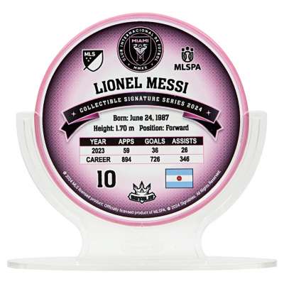 Inter Miami Lionel Messi #10 Football Collector's item 14 cm