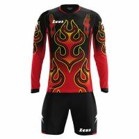 Zeus Kit Port.Vintage Hommes Maillot de gardien de but Ensemble Ensemble rosso/giallo