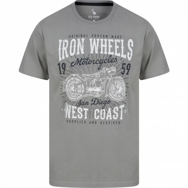 Sth. Shore Iron Wheels Herren T-Shirt 1C18102 Frost Grey