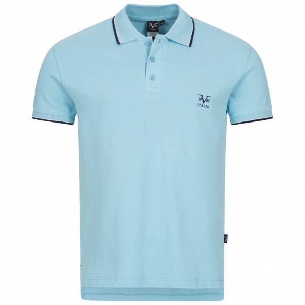 19V69 Versace 1969 Costina Herren Freizeit Polo-Shirt VI20SS0005B hellblau