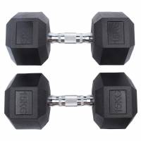 SPORTINATOR 15 kg Hexagon Hantel 2er-Set