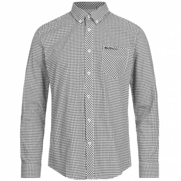 BEN SHERMAN Herren Langarm Hemd 0062086-290 Black
