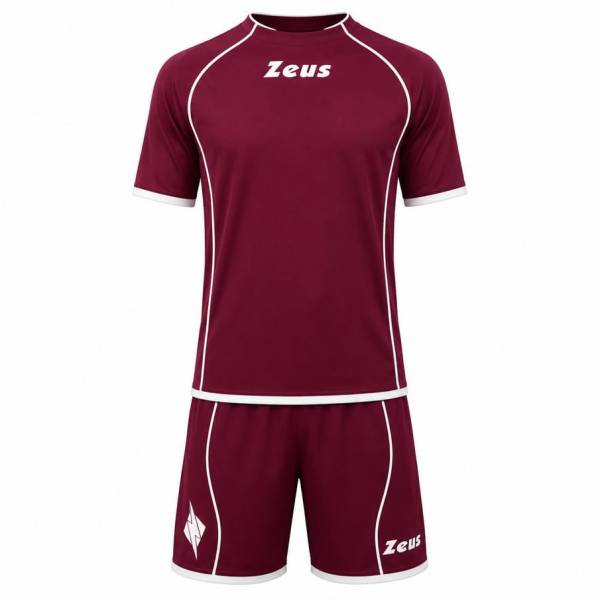 Zeus Kit Shox Kit da calcio 2 pezzi granata/bianco