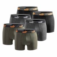 PUMA Boxer Hombre Calzoncillos bóxer Pack de 6 Naranja 100003547-3726-010-6