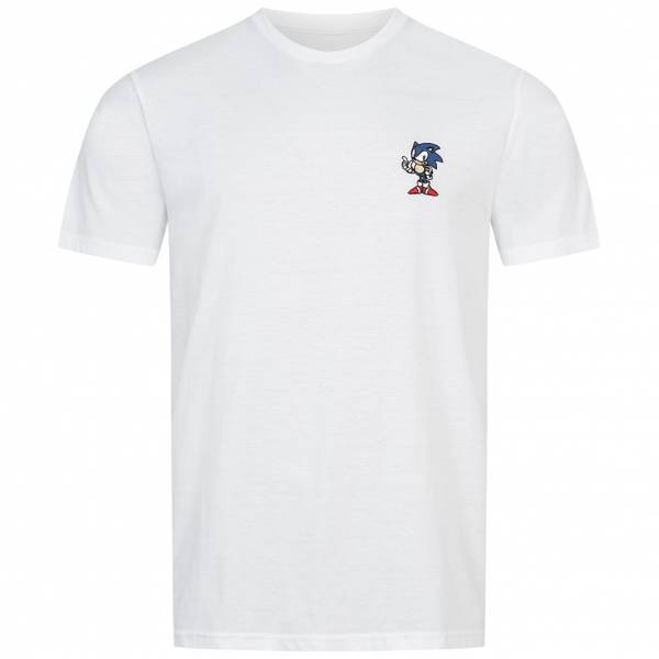 SONIC LE HÉRISSON Hommes T-shirt POMTS301WHT