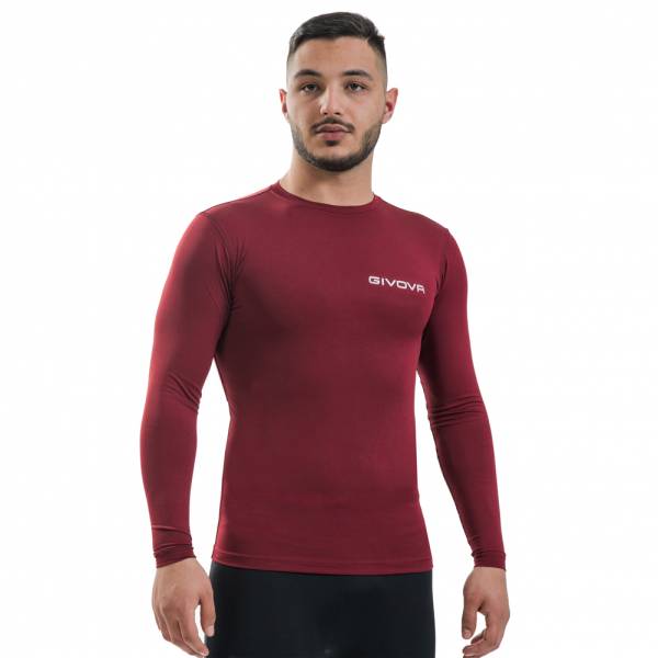 Givova Haut base-layer Corpus 3 Haut de sport rouge foncé