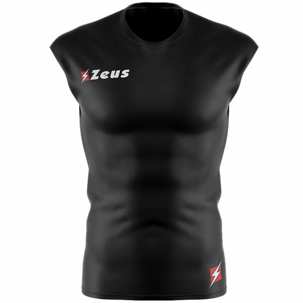 Zeus Fisiko Haut Baselayer Haut de sport sans manches noir