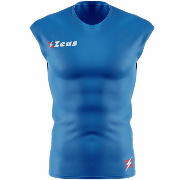 Zeus Fisiko Baselayer Maglia smanicata aderente royal blue