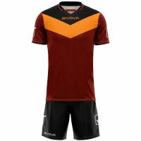 Givova Kit Campo Set Shirt + Short rood/oranje