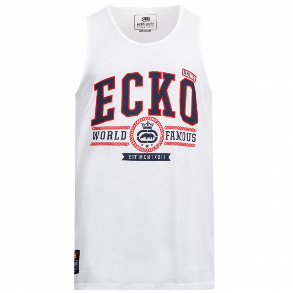 Ecko Unltd. Dodg Hommes Haut sans manches ESK04491 Blanc