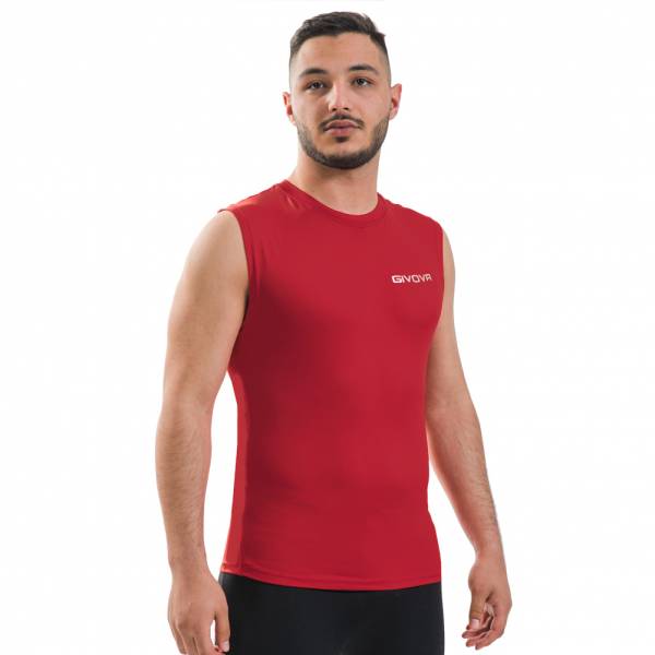 Givova Cuerpo 1 Camiseta funcional sin mangas rojo
