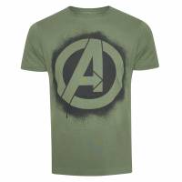 AVENGERS Marvel Stencil Logo Mężczyźni T-shirt FAMTS954MIL