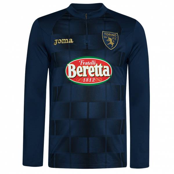 FC Turín Joma Hombre Camiseta de entrenamiento 1/2 cremallera Sudadera azul A111302A1221