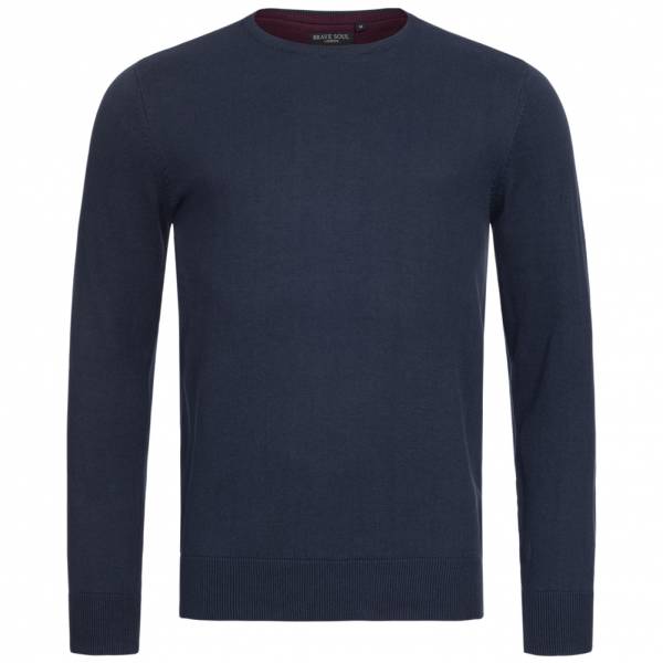 BRAVE SOUL Testament Crew Neck Herren Sweatshirt MK-41TESTAMENT DK NAVY