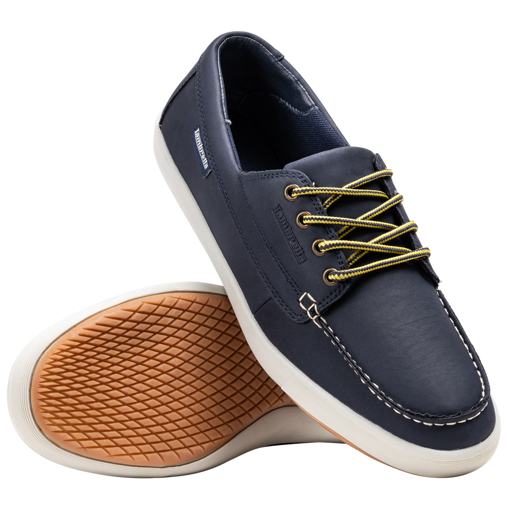 Lambretta Vulcan 4 Eye Men Boat Shoes Moccasins MJ101Navy