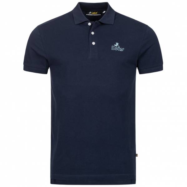 Lois Jeans Herren Polo-Shirt 4E-LPSM-Navy