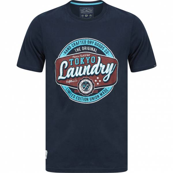 Tokyo Laundry Optics Herren T-Shirt 1C18209 Sky Captain Navy