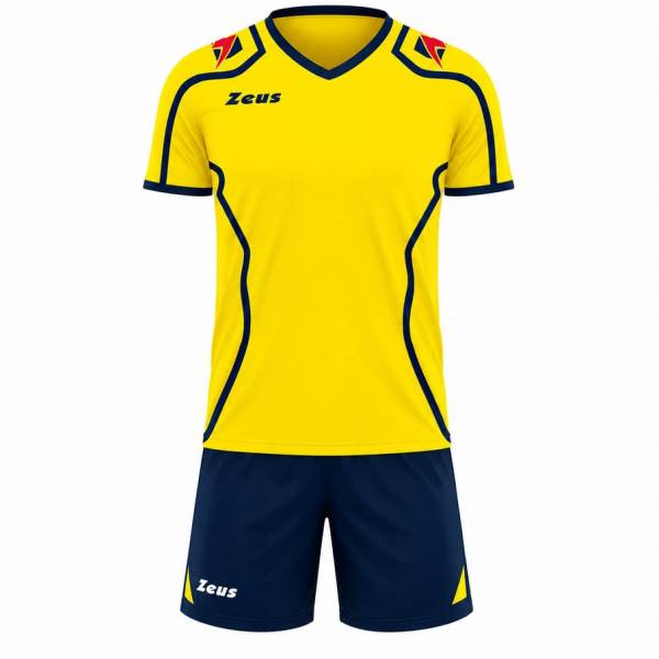Zeus Kit Volley Fauno Herren Trikot + Shorts Uomo blu/giallo