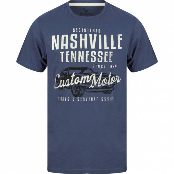 Sth. Shore Nash Car Hommes T-shirt 1C18096 Indigo Vintage