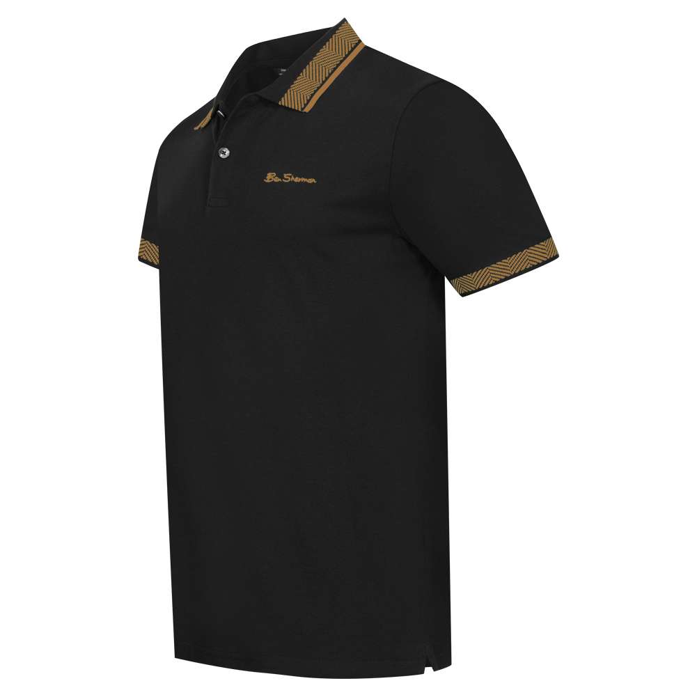 【Bernings sho】black thermal zip polo M Black ファッション 【Bernings sho】black thermal zip polo M