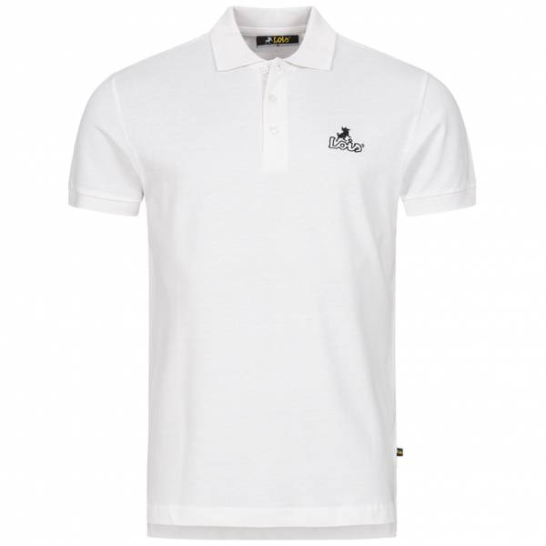 Lois Jeans Herren Polo-Shirt 4E-LPSM-White