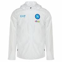 SSC Napoli EA7 Emporio Armani Waterproof Mężczyźni Kurtka EASSCN24T09-100-BIAŁY