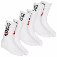Geographical Norway Herren Sportsocken 3 Paar weiß GN002HP-WHITE