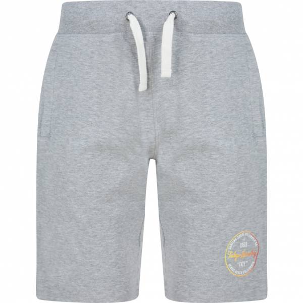 Tokyo Laundry Rainbow Surf Hommes Short en sweat 1G18189 Gris Clair Chiné