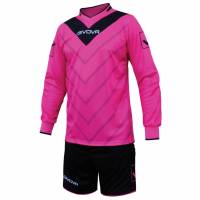 Givova Football Kit Keeper's Jersey with short kit Sanchez magenta / black