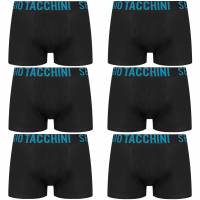 Sergio Tacchini Men Boxer Shorts Pack of 6 black/turquoise