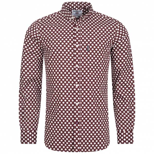 Lambretta Hommes Rétro Premium Chemise à manches longues RWIS1338-B/W