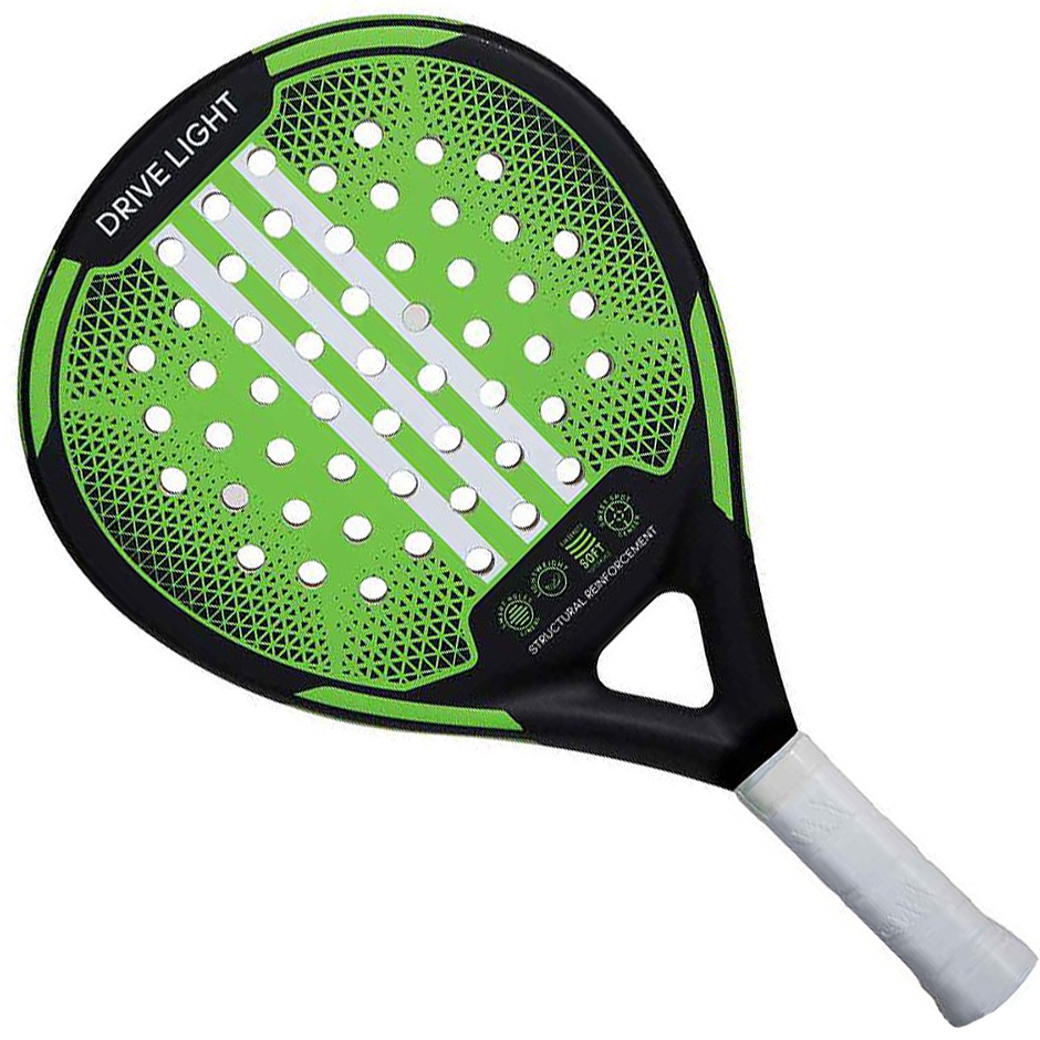 Joueur De Padel Avec Athlète Homme De Raquette Avec Raquette De Paddle Sur  Le Terrain Avec Sport De Couleurs Néon