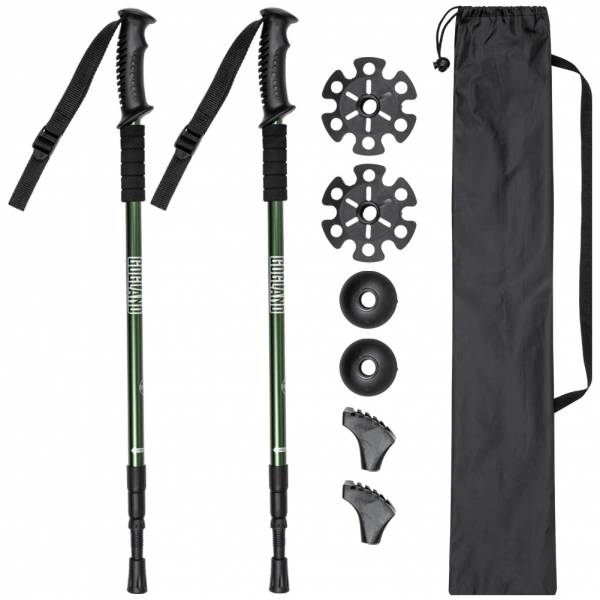 GOGLAND Trekking Walking Sticks army green