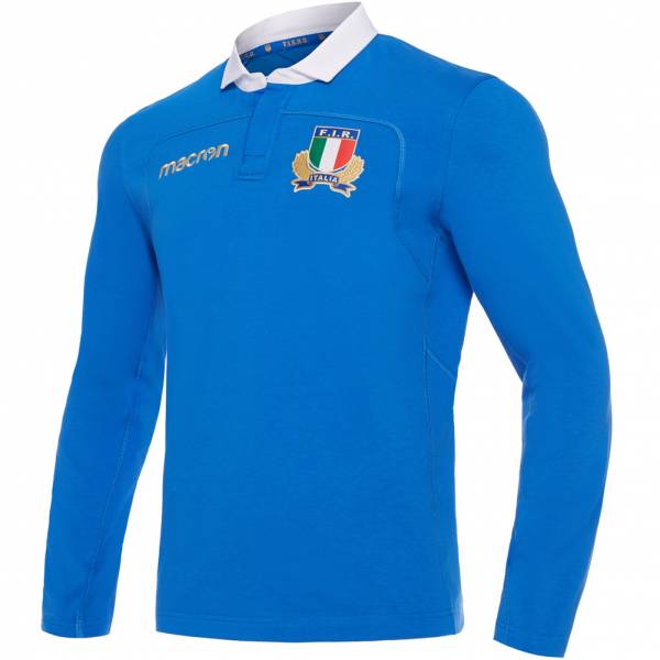 Italien FIR macron Rugby Herren Heim Langarm Trikot 58085015