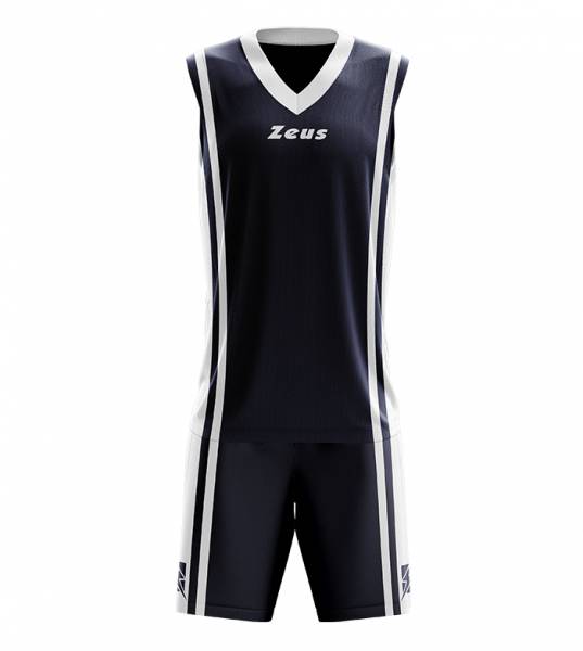 Zeus Kit Bozo Basketball Trikot + Shorts 2-tlg. Blu/bianco
