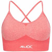 JELEX Angelina Mujer Sujetador deportivo de fitness rosa