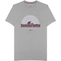 Lambretta Record Hombre Camiseta SS0161-GRY LMR