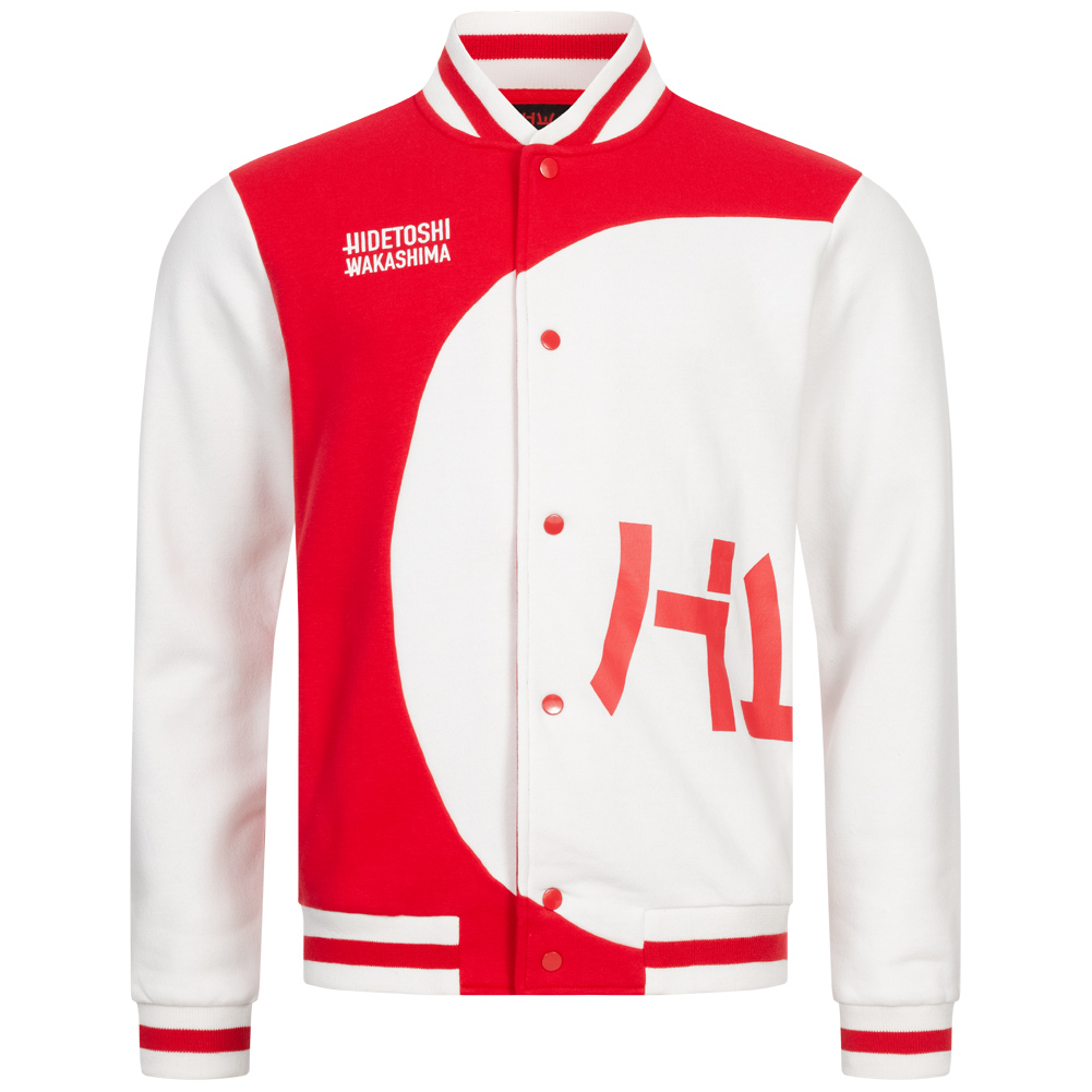 HIDETOSHI WAKASHIMA Asakusa Hombre Chaqueta universitaria rojo/blanco