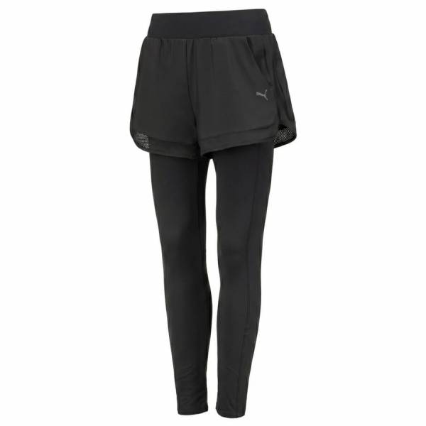 PUMA RT Shorts &amp; Long Tight Mujer Fitness 2 en 1 Pantalón 898298-01