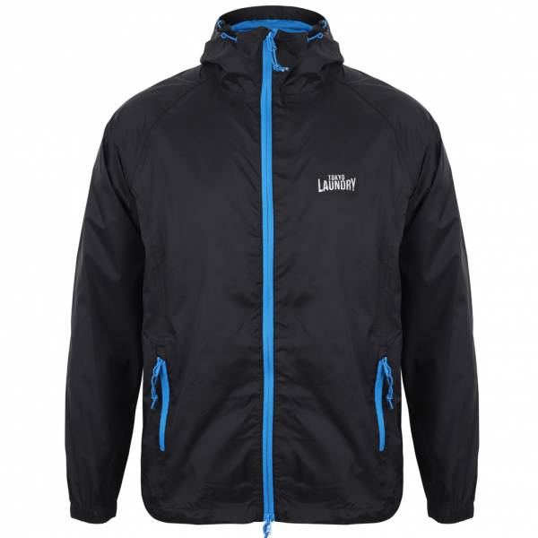 Tokyo Laundry Conroy High Packaway Windbreaker Herren Jacke 1J10742 Black