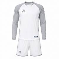 Zeus Kit Athos Heren Voetbaltenue 2 stuks wit/grijs