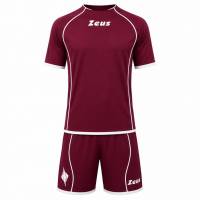 Zeus Kit Shox Kit da calcio 2 pezzi granata/bianco