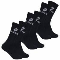 Lotto Sportsocken Unisex 3 Paar schwarz MSKZ10029-Black