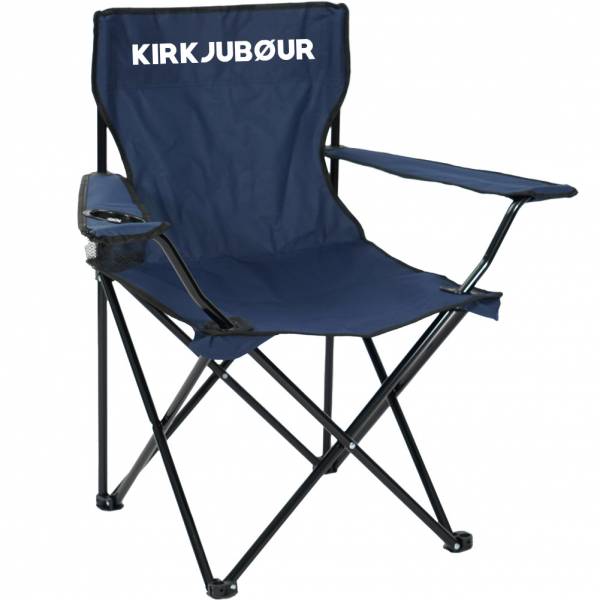 KIRKJUBØUR® &quot;Njörd&quot; Silla de camping azul marino