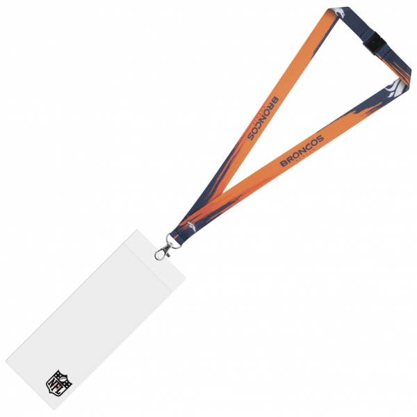 Denver Broncos NFL Fan lanyard met ticket sleeve LYNNFPAINTDB