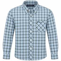 BEN SHERMAN Gingham Herren Langarmhemd 1013895-SKYBLUE